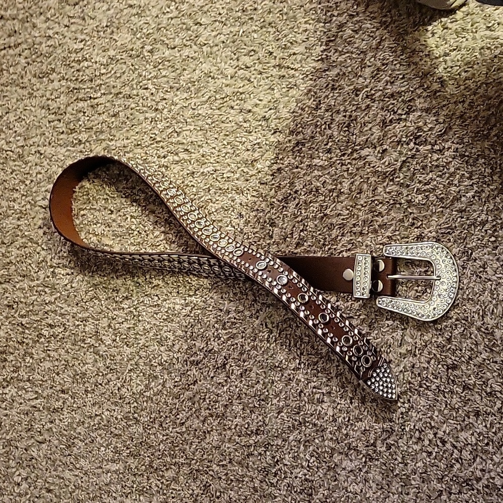Western bling belt